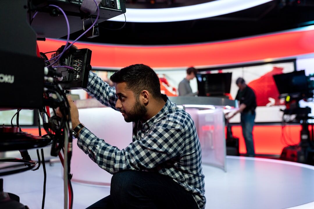 tv studio behind the scenes