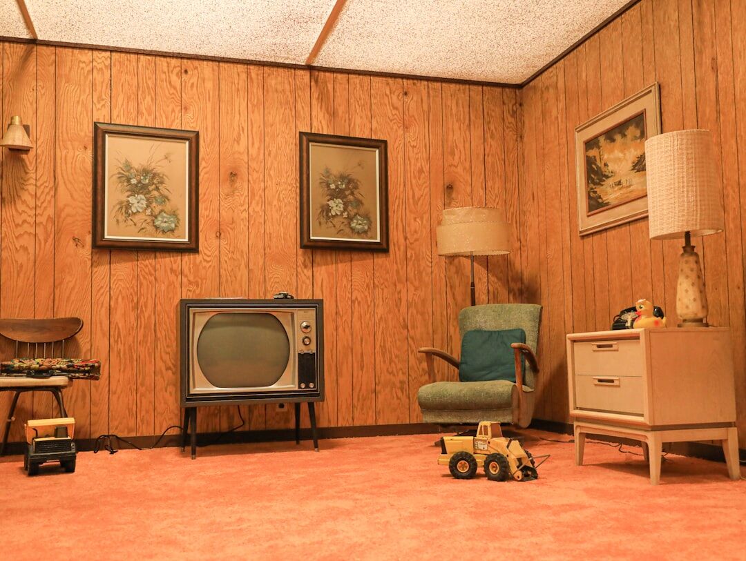 vintage television set
