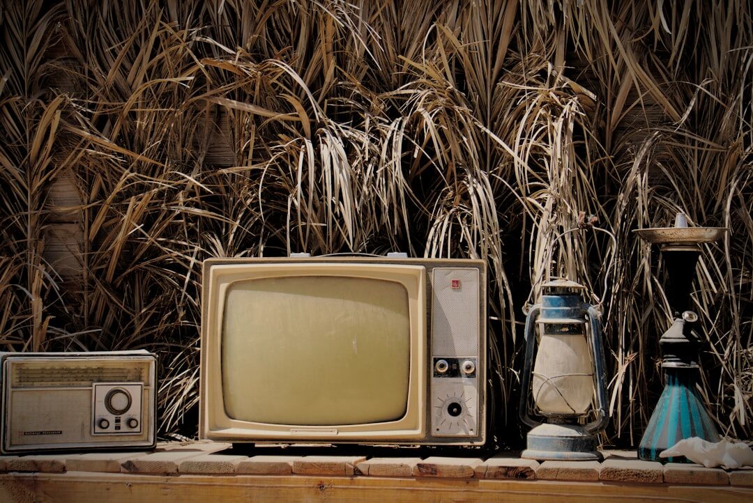 vintage tv set